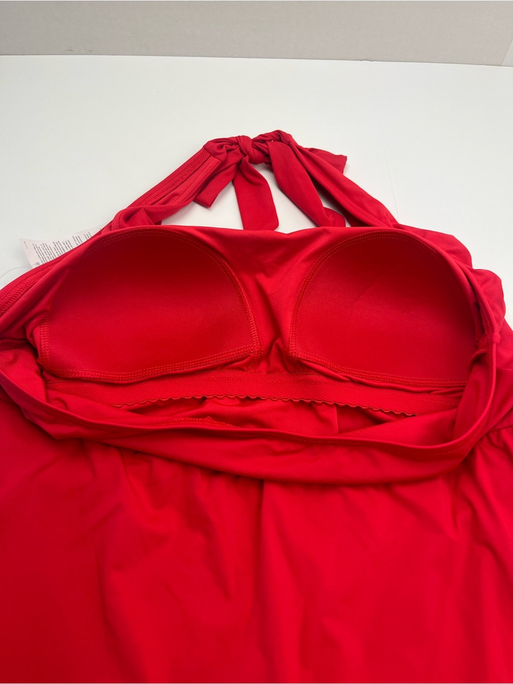 Lands’ End Red Halter Swimdress Womens Size Large US 14 - 16 One Piece NEW - Picture 11 of 12